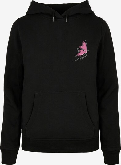 Merchcode Sweatshirt 'Fly High' in pink / schwarz / weiß, Produktansicht