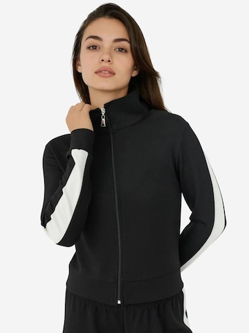 Hiccup Zip-Up Hoodie in Black: front