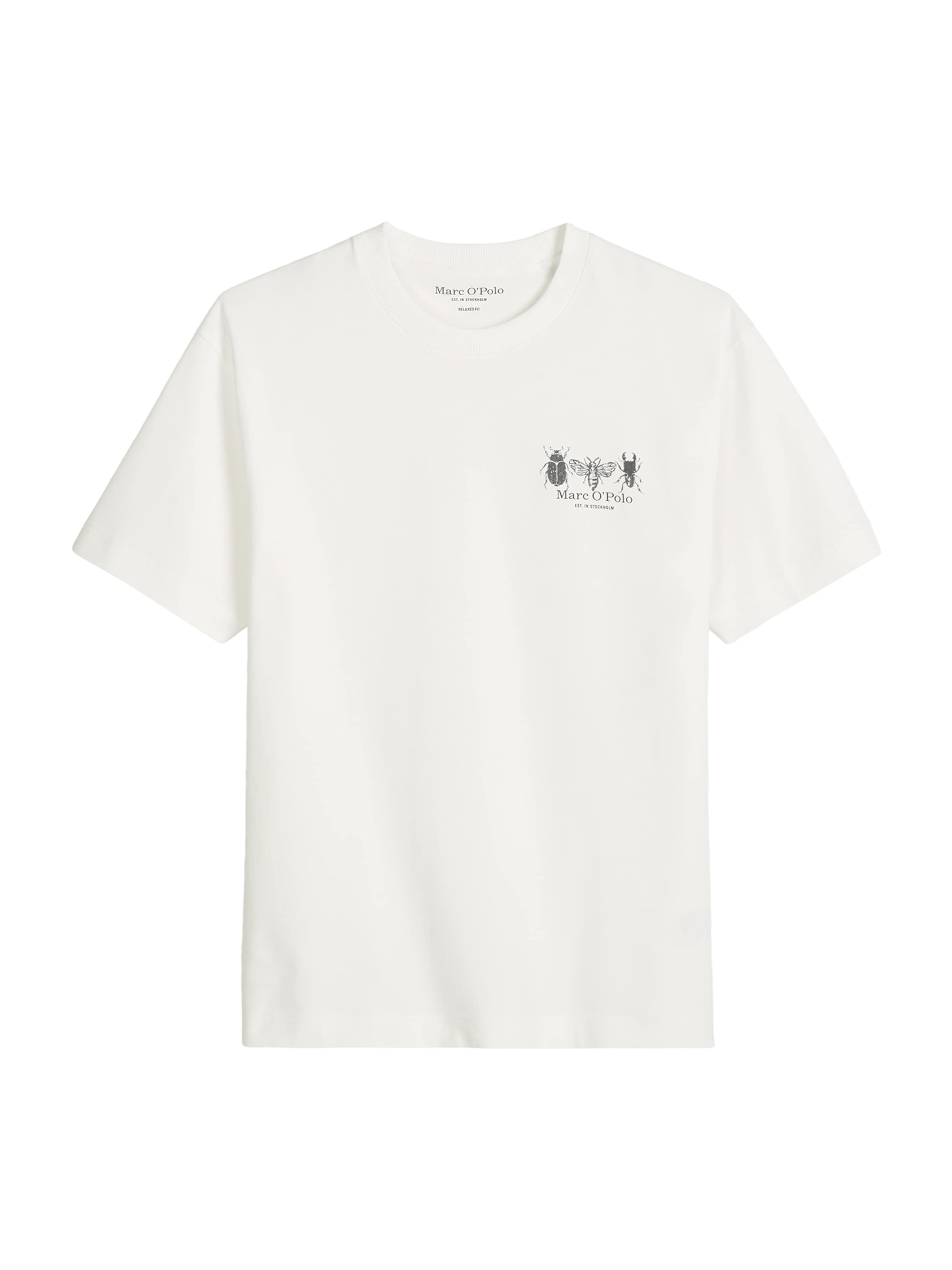 T-Shirt Marc O'Polo en blanc : devant
