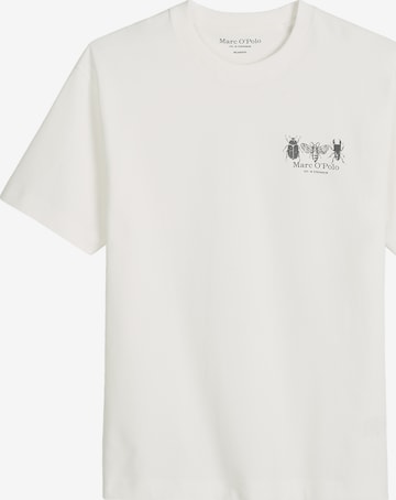 T-Shirt Marc O'Polo en blanc : devant