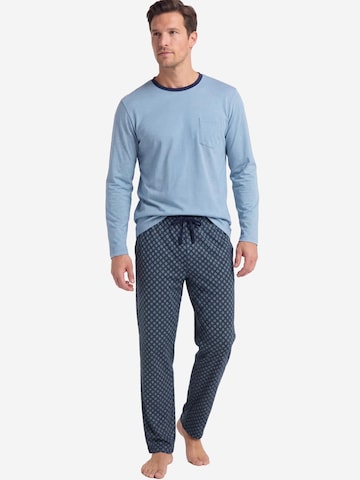 Ammann Long Pajamas 'Mix & Match' in Blue