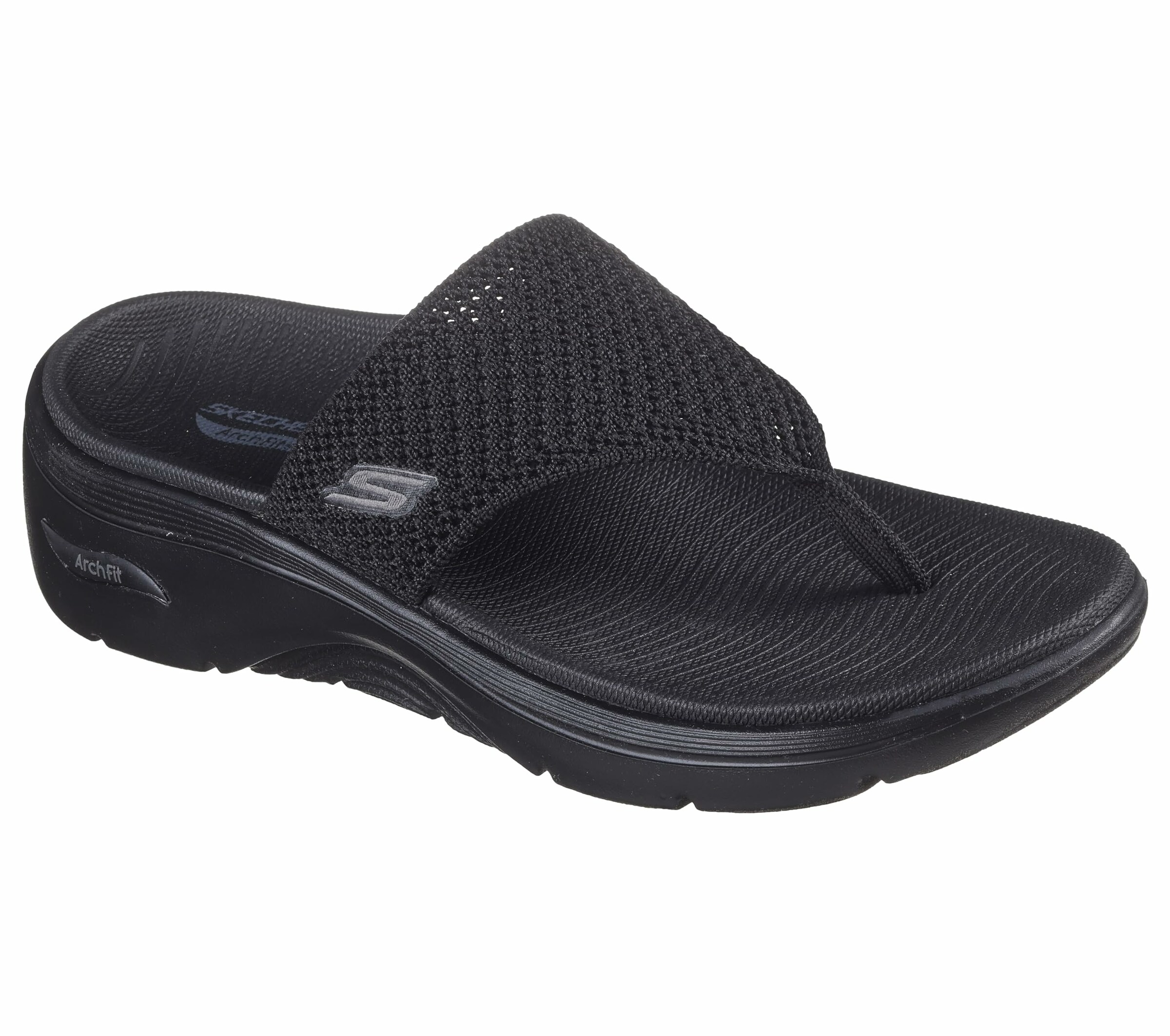 SKECHERS Sandals in Black: front