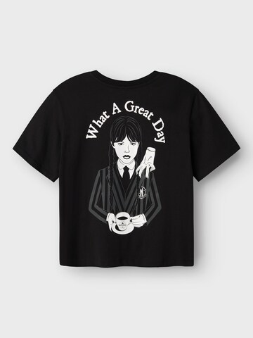 T-Shirt 'Wednesday' NAME IT en noir