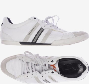 Y-3 Sneakers & Trainers in 45 in White: front
