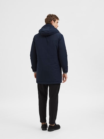 SELECTED HOMME Tussenparka 'Rodney' in Blauw