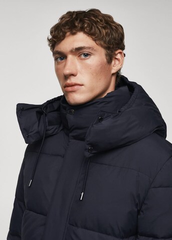 MANGO MAN Winterparka 'Dolipa' in Blau