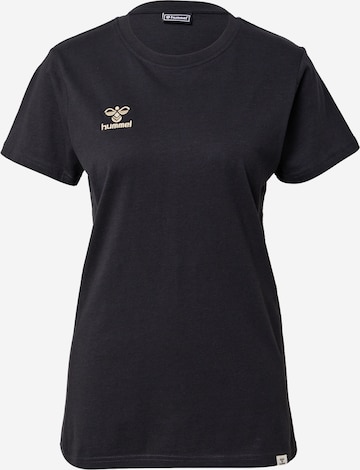 T-shirt fonctionnel Hummel en noir : devant