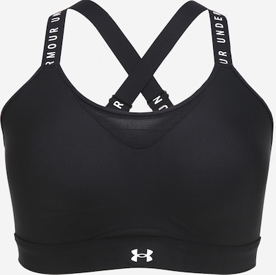 UNDER ARMOUR Soutien-gorge de sport 'Infinity' en noir / blanc, Vue avec produit