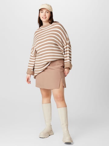 Pullover di Fransa Curve in beige