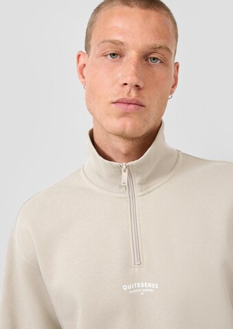 Sweat-shirt QS en beige