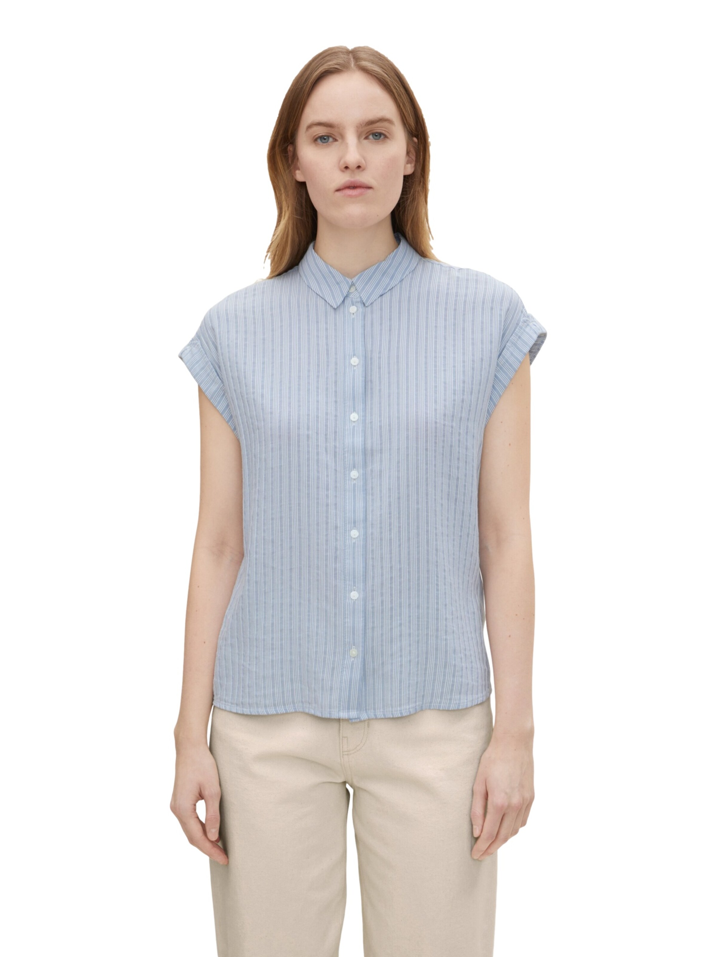 TOM TAILOR Bluse in Blau: Vorderseite
