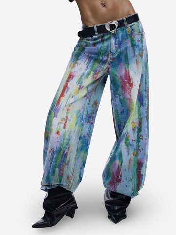 Desigual Wide Leg Jeans 'BRUSH 26SWDDX3' i blå: forside