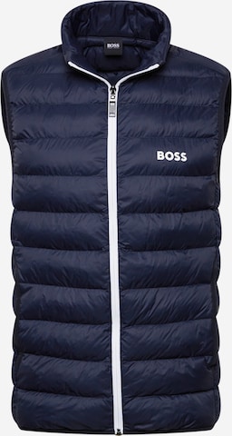 BOSS Green Bodywarmer 'Thor' in Blauw: voorkant