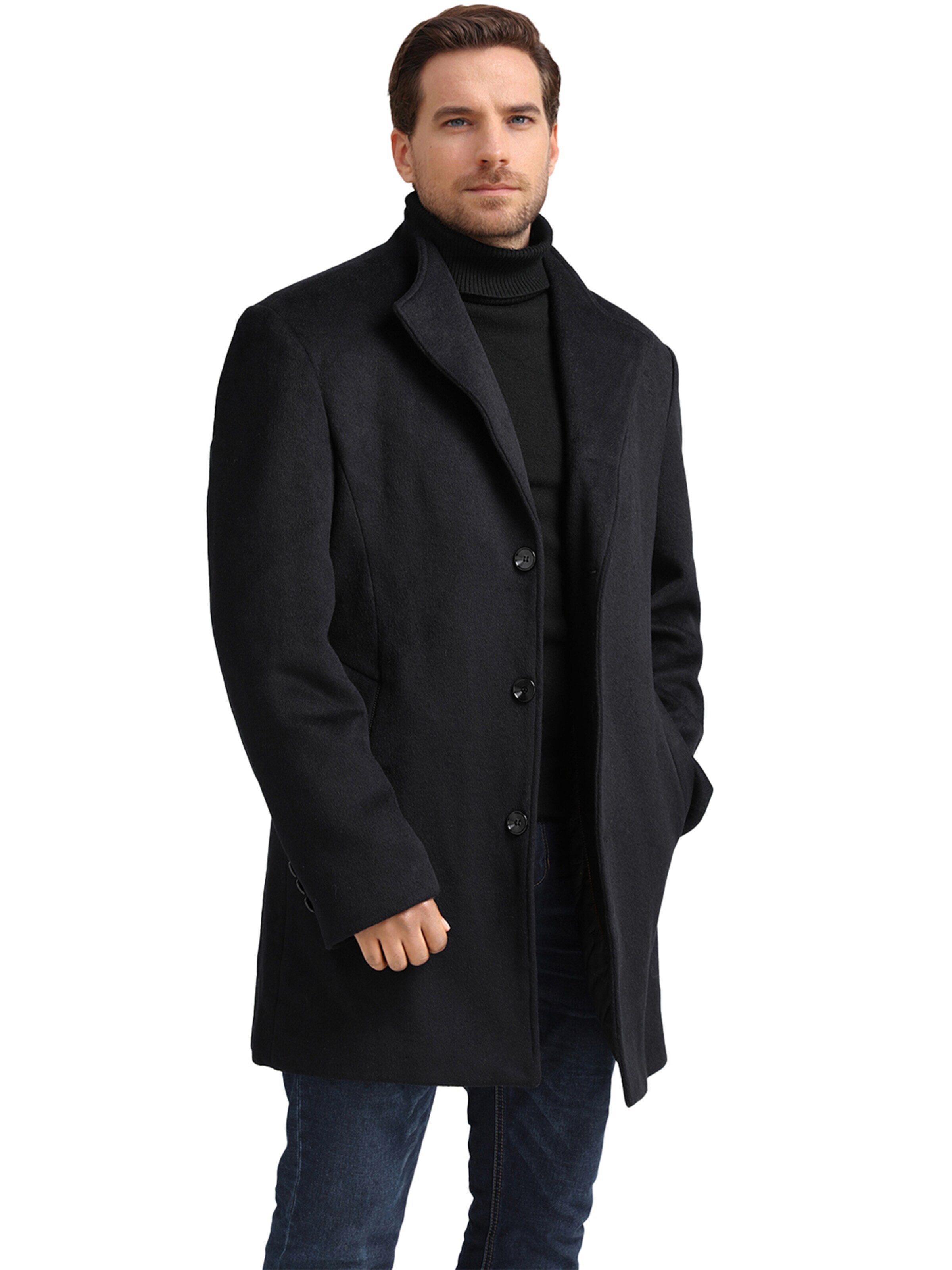 YOUTHUP Winter Coat 'Kontur' in Blue