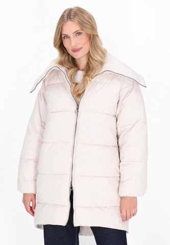 Manteau d’hiver DreiMaster Maritim en blanc : devant