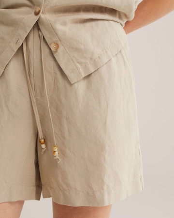 WE Fashion Ohlapna forma Hlače | bež barva