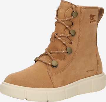 Bottines à lacets 'EXPLORER III JOAN' SOREL en marron : devant