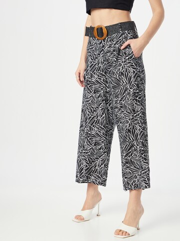 Wide Leg Pantalon 'Solveig' ZABAIONE en noir : devant