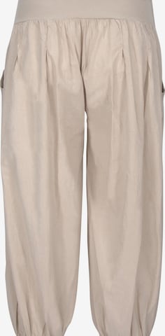 malito more than fashion Harem Pants in Beige: front