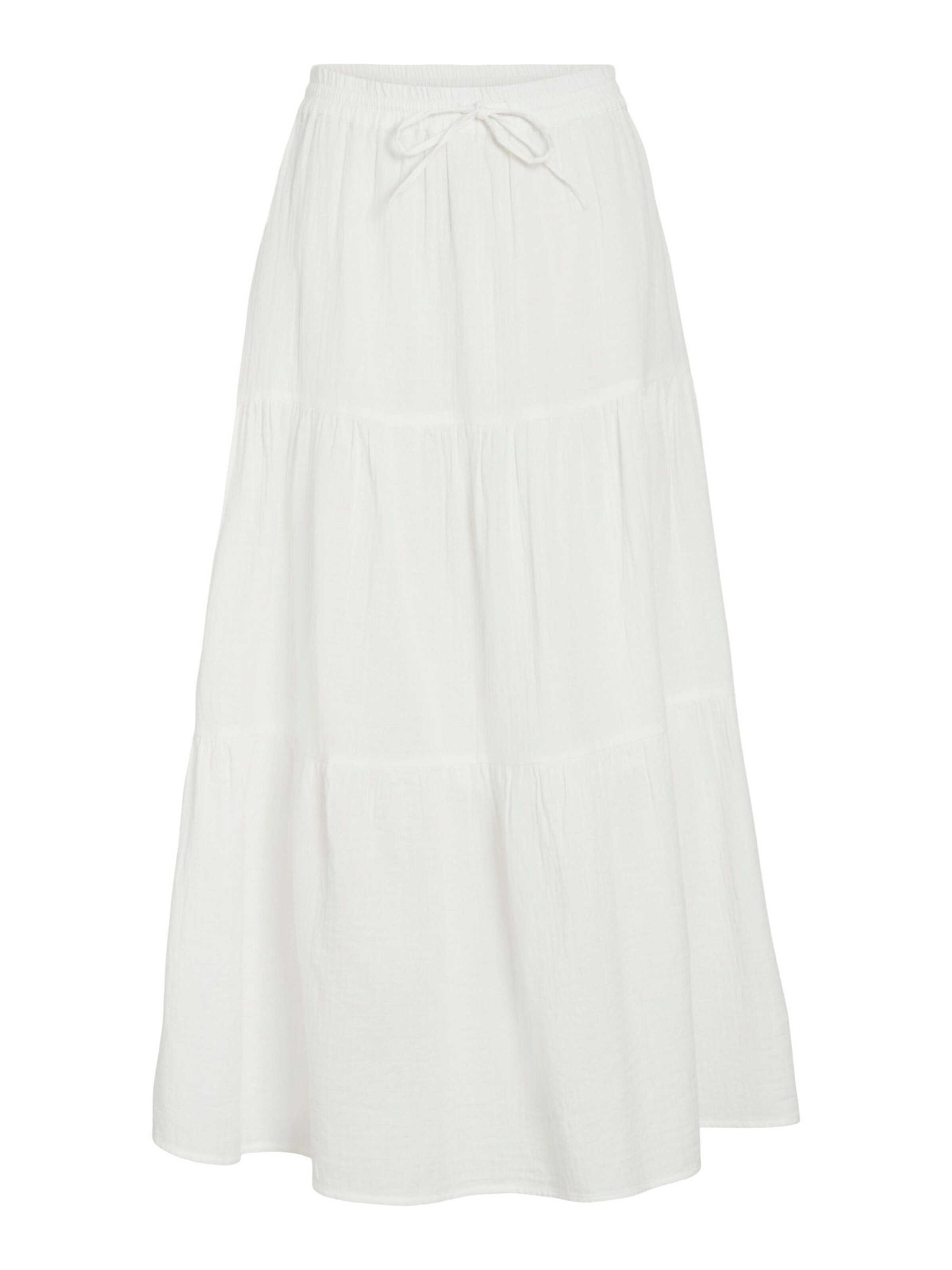 Jupe 'ANIA' VILA en blanc : devant