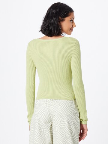 HOLLISTER Knit cardigan 'EMEA' in Green