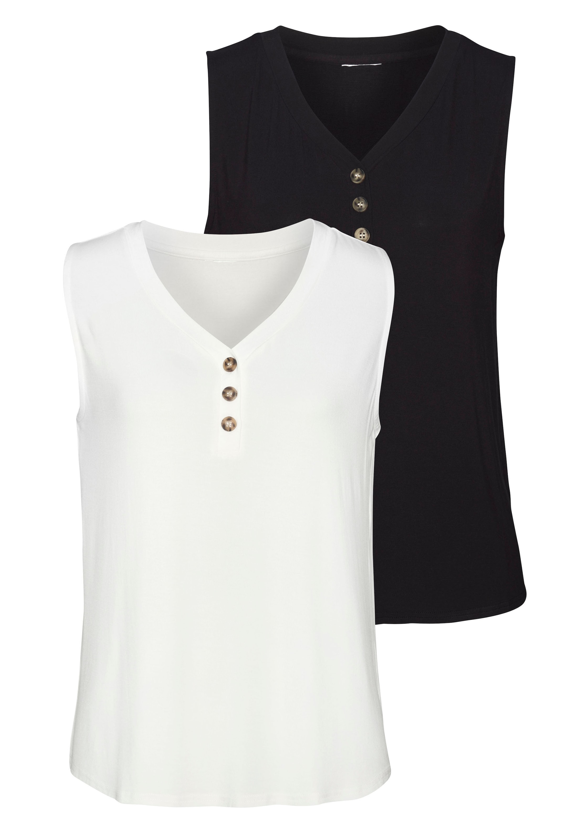 LASCANA Top - kék: elől