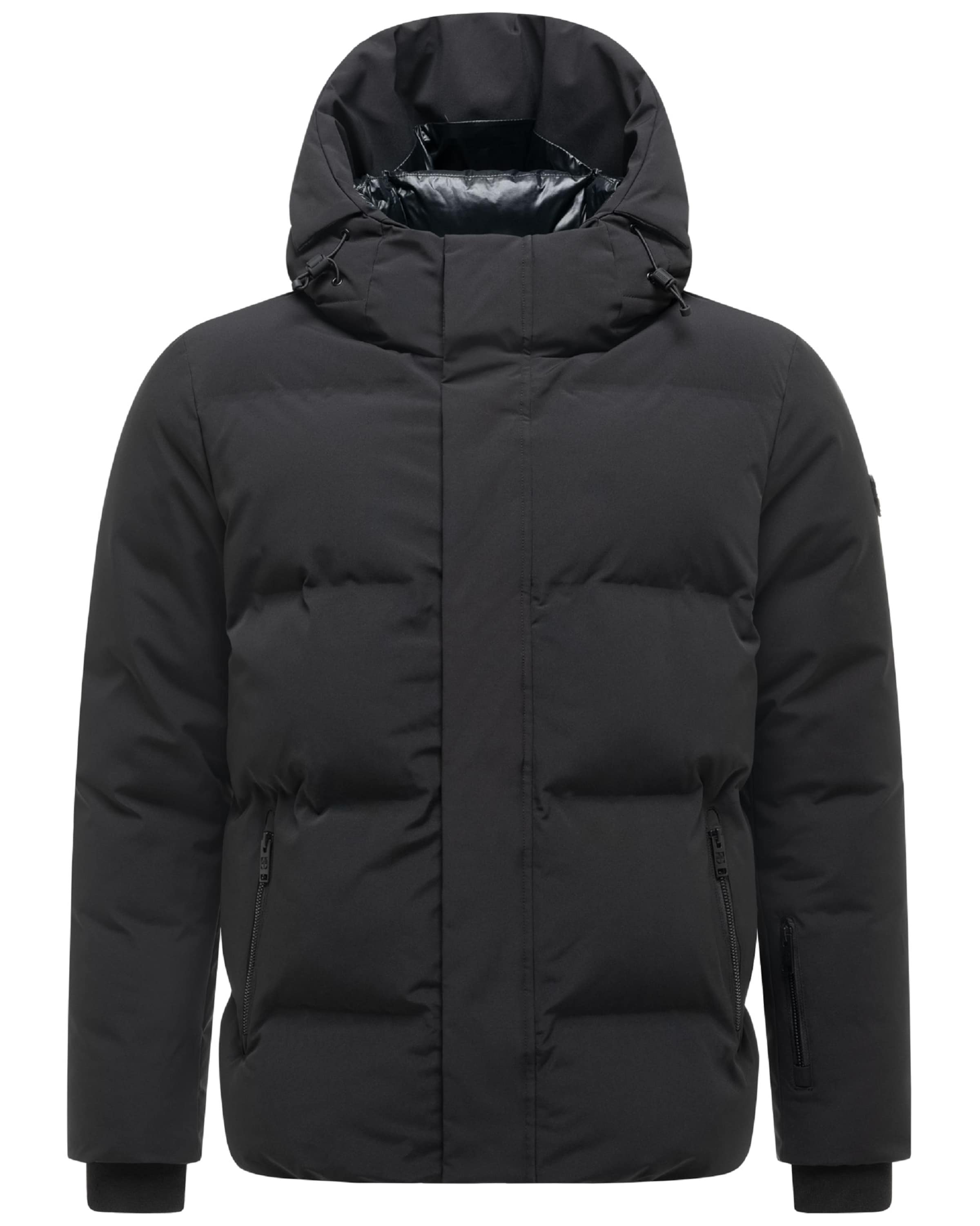 STONE HARBOUR Winterjas 'Nerioo XX' in Zwart: voorkant
