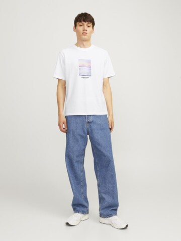 JACK & JONES Tričko 'JORVESTERBRO' – bílá