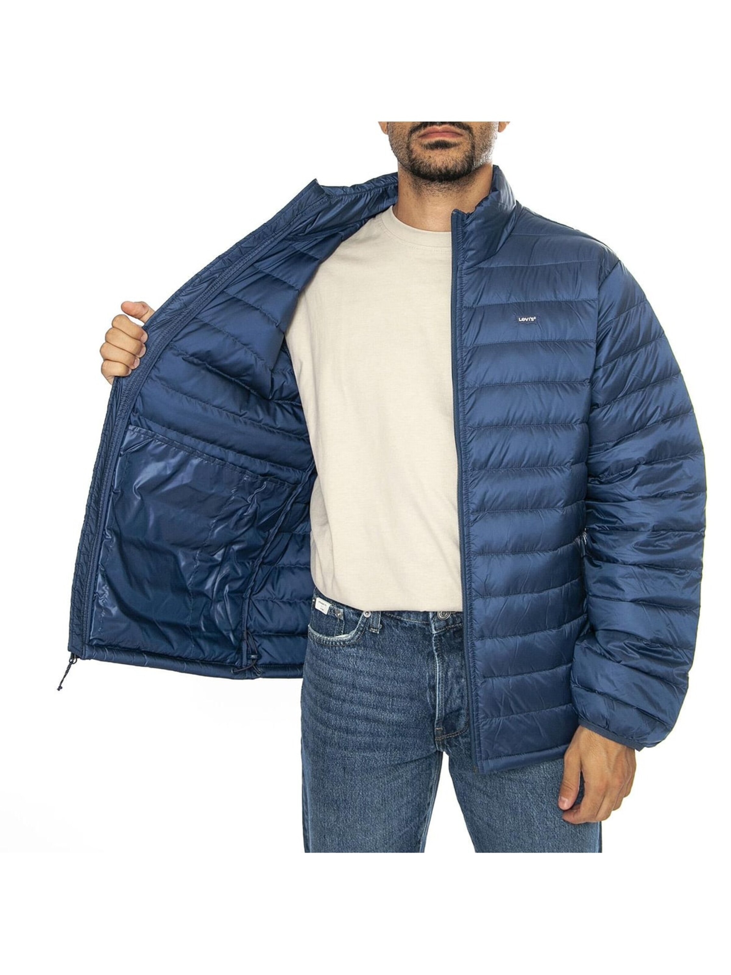 LEVI'S ® Between-season jacket 'Tobal Down Packable Sargasso Sea Blue' in Blue