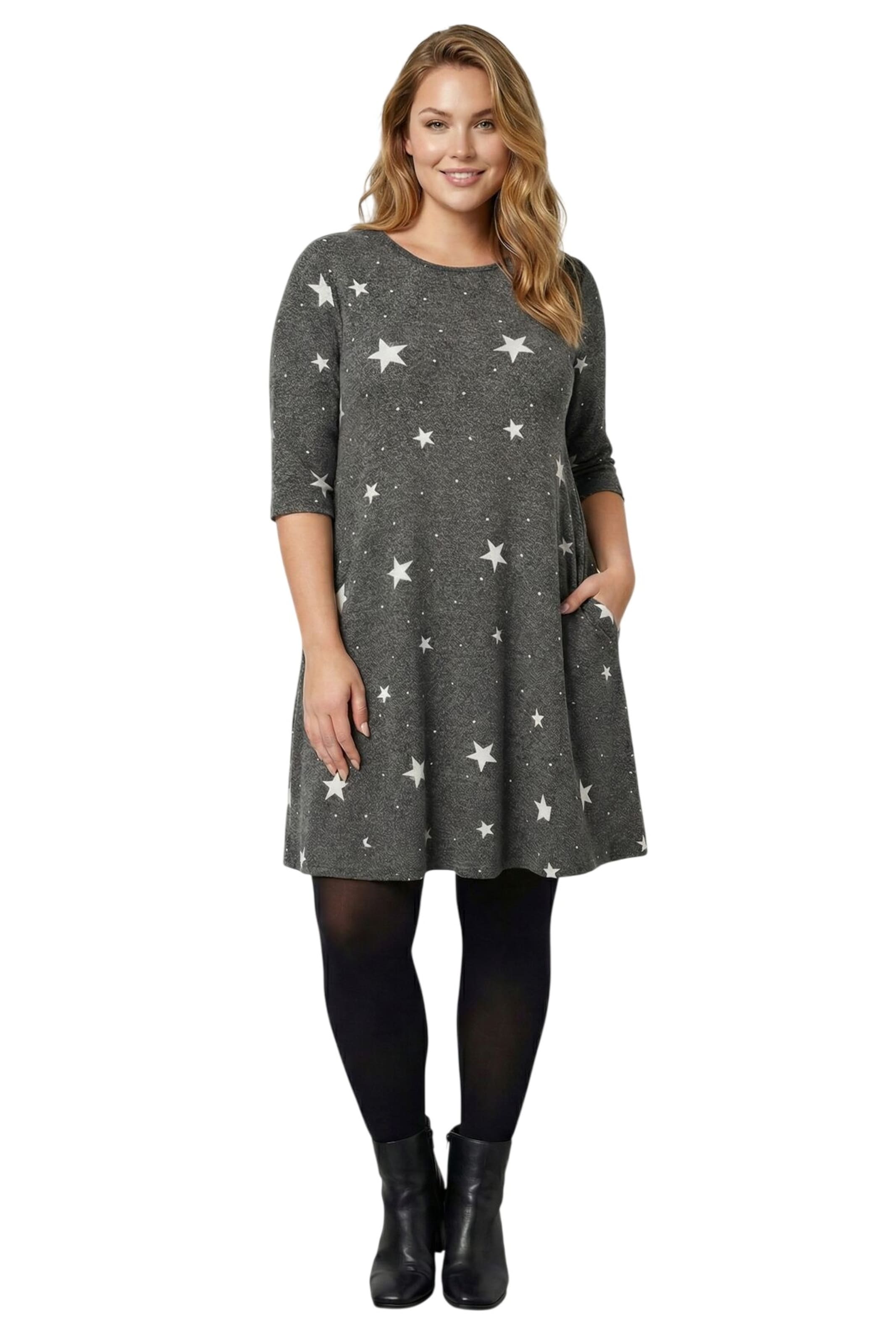 Stil Diva Jurk in Grijs
