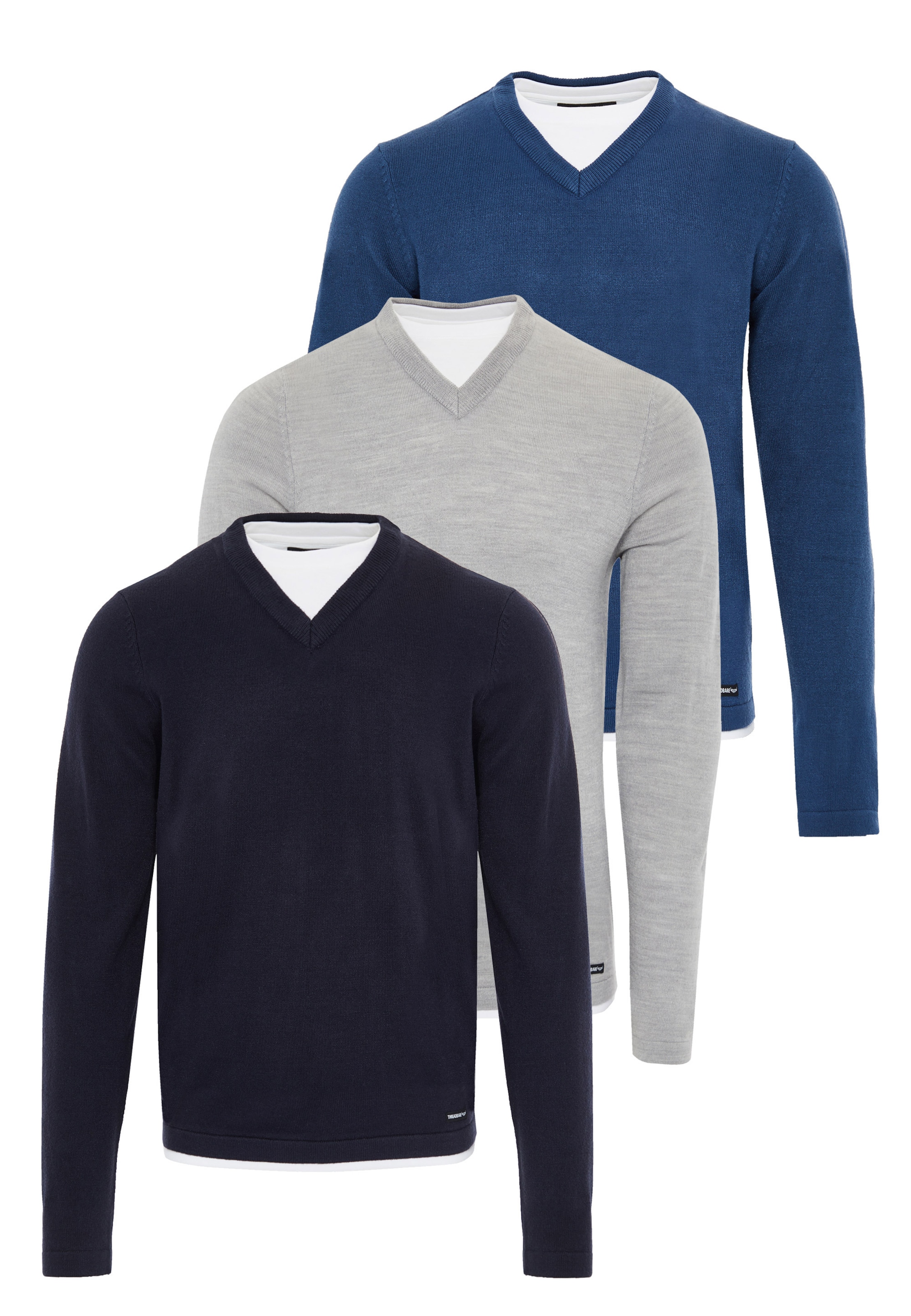 Threadbare Trui in Blauw: voorkant