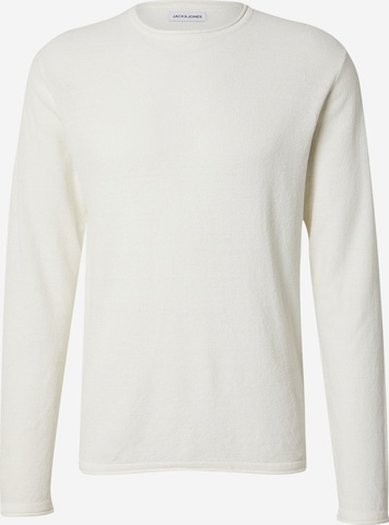 Pull-over 'JJShawn' JACK & JONES en blanc : devant
