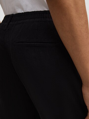 STRELLSON Regular Bandplooibroek 'Lui' in Zwart