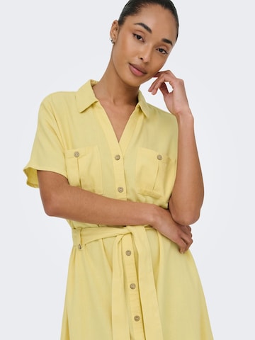 ONLY Shirt dress 'ONLGOA' in Yellow