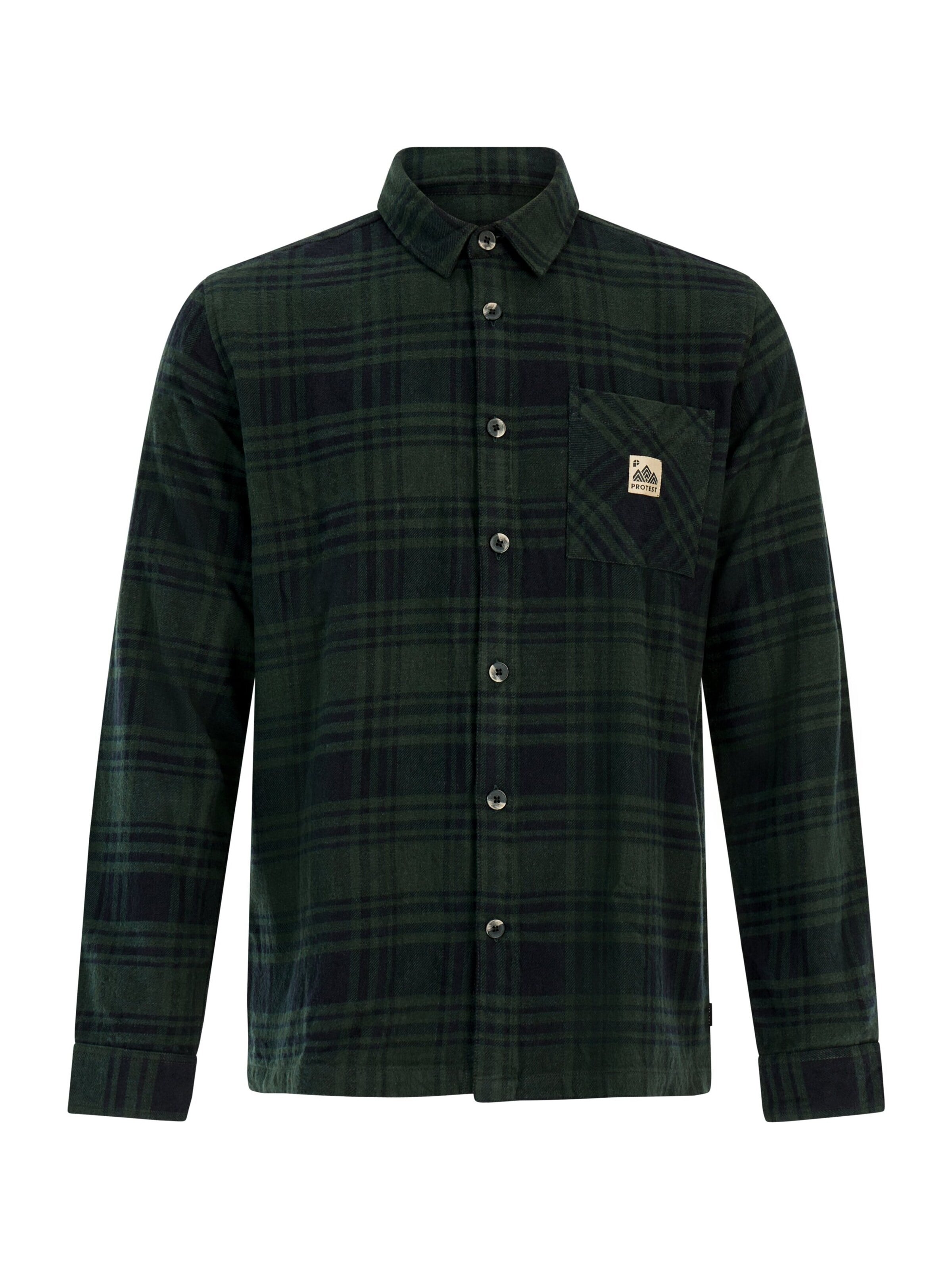 PROTEST - Camisa funcional 'Lunder' em verde: frente