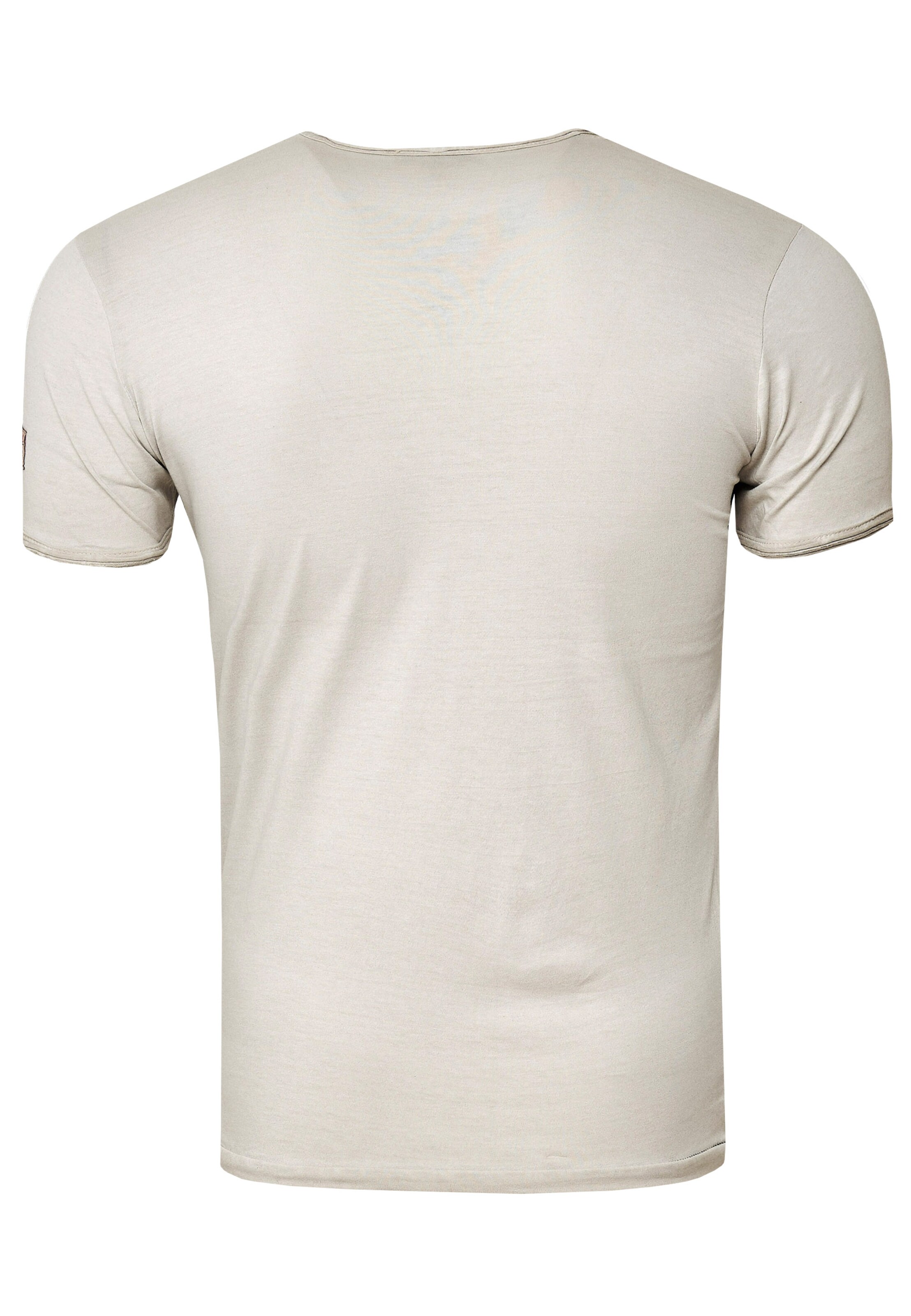 Rusty Neal Shirt 'American Eagle' in Beige