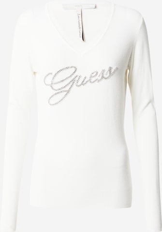 GUESS Sweter 'LAURE' w kolorze biały: przód