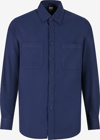 Camicia di Urban Classics in blu: frontale