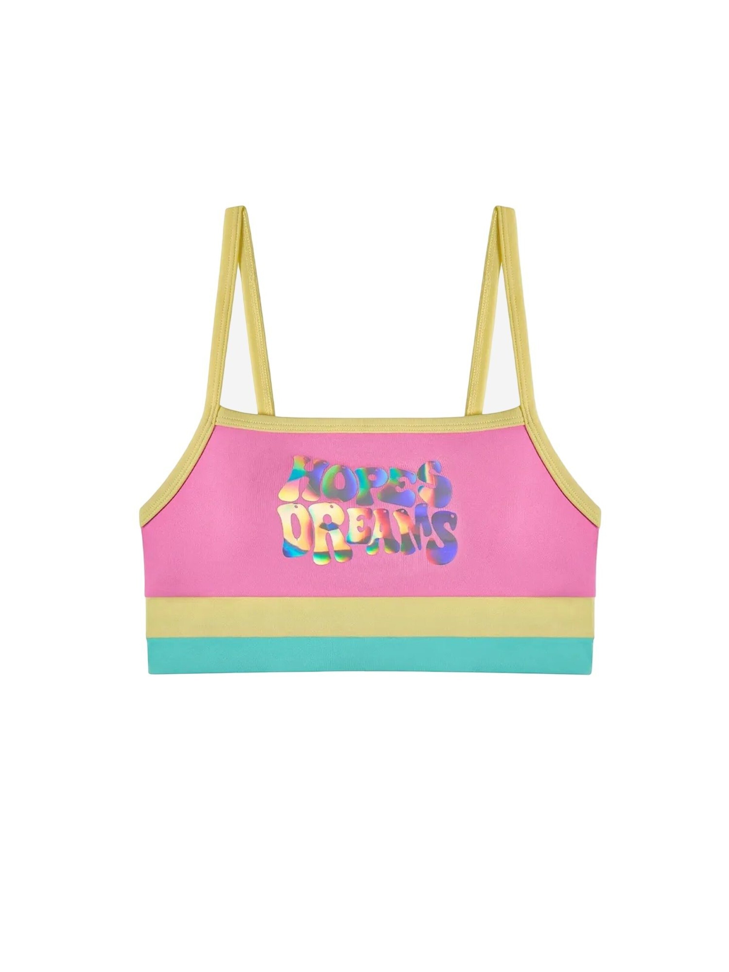 Bikini 'PENTI Mädchen Bikini-Set mit offenem Beauty-Halter und Hologramm-Muster' Penti en mélange de couleurs