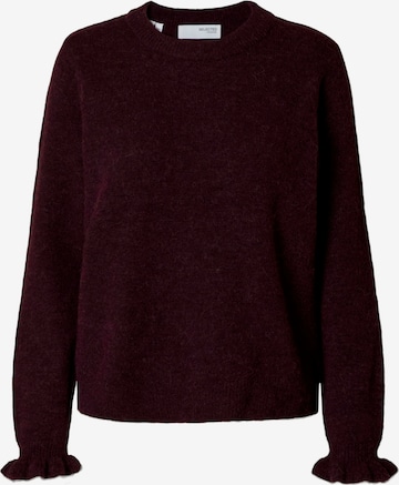 SELECTED Neulepaita 'SLFLULU' värissä lila: etupuoli