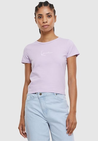 T-shirt Karl Kani en violet : devant