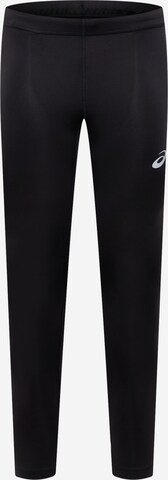 ASICS Skinny Workout Pants 'Core' in Black: front