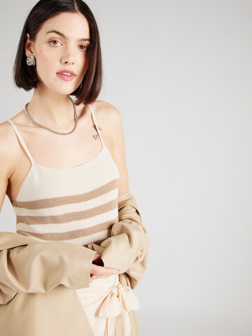 VERO MODA Broderad topp 'NEWLEXSUN' i beige