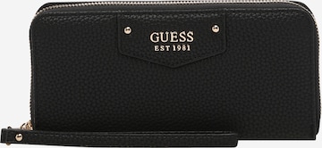 GUESS Wallet 'Brenton' in Black: front