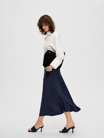 SELECTED FEMME Rok 'LENA' in Blauw