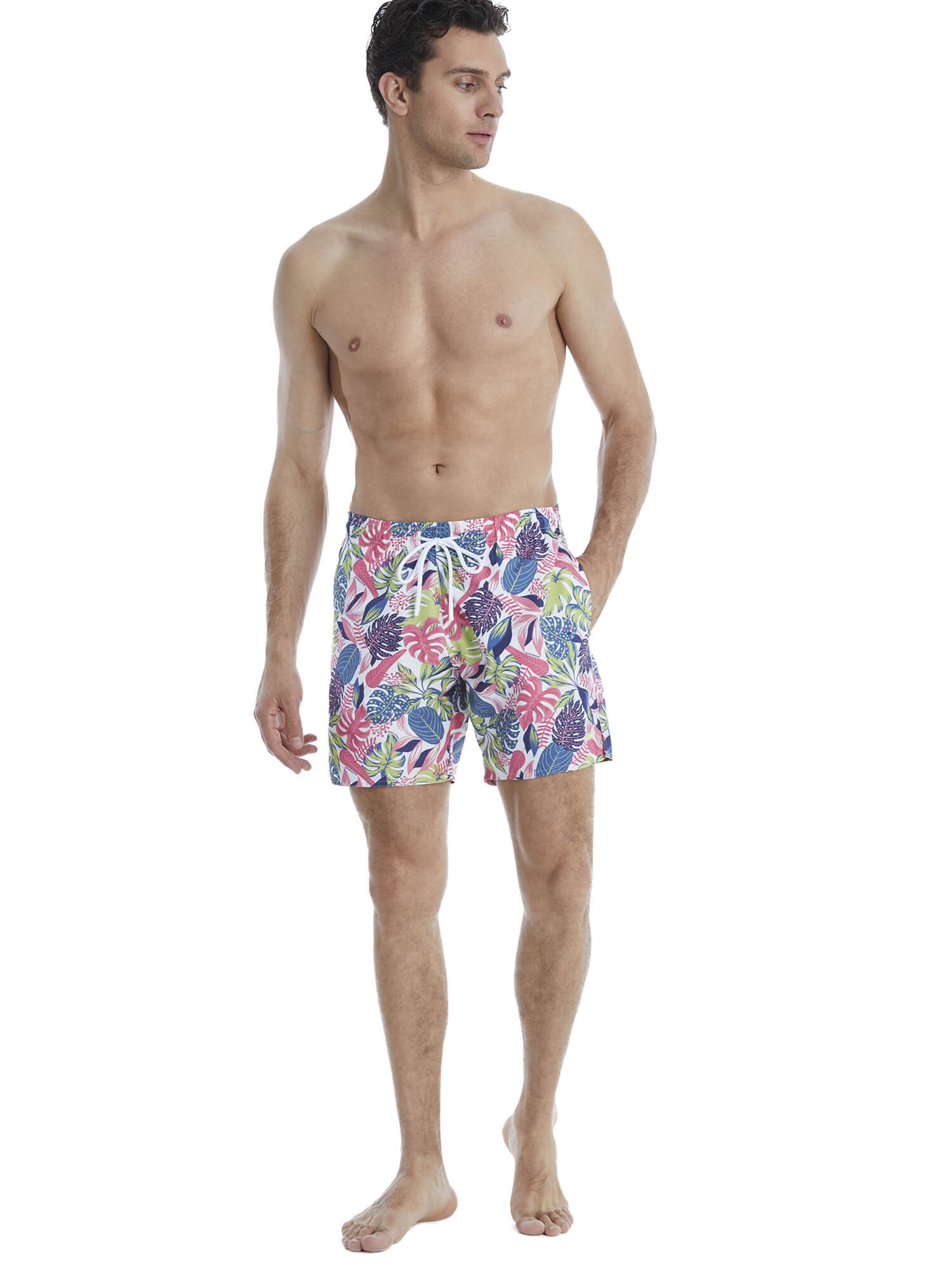 Blackspade Board Shorts ' Medium Pattern ' in Mixed colors: front