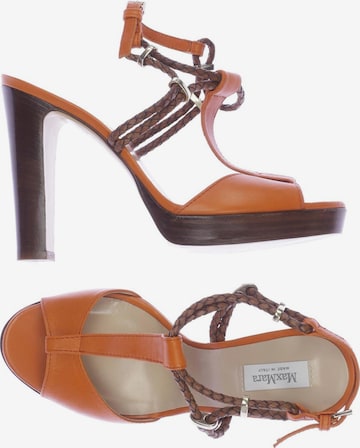 Max Mara Sandals & High-Heeled Sandals in 37 in Orange: front