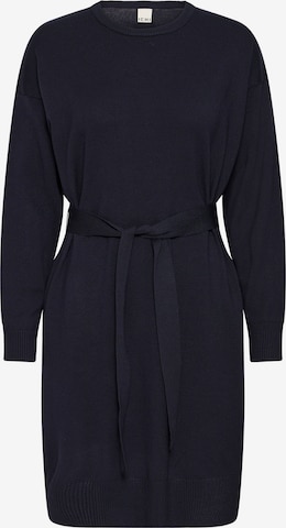 ICHI - Vestido de malha 'IHLULS' em azul: frente