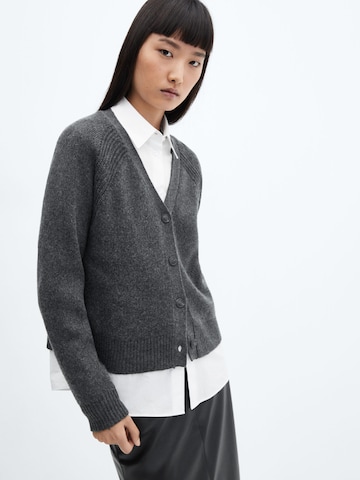 MANGO Knit Cardigan 'Basta' in Grey