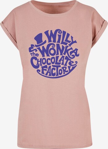 ABSOLUTE CULT Shirt 'Willy Wonka And The Chocolate Factory' in Beige: voorkant